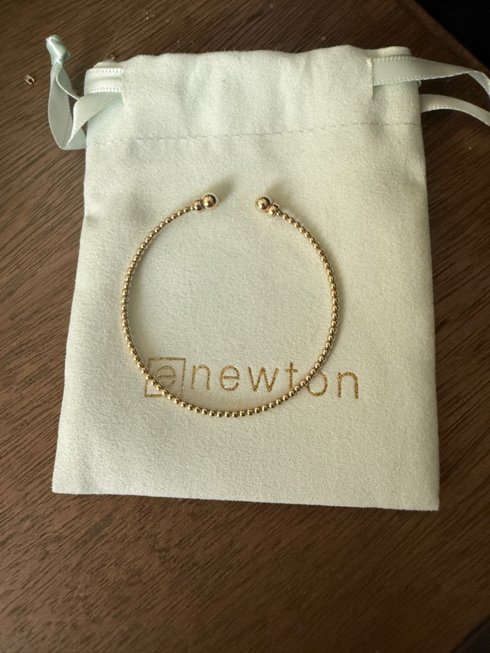 ENewton Gold Beaded cuff
